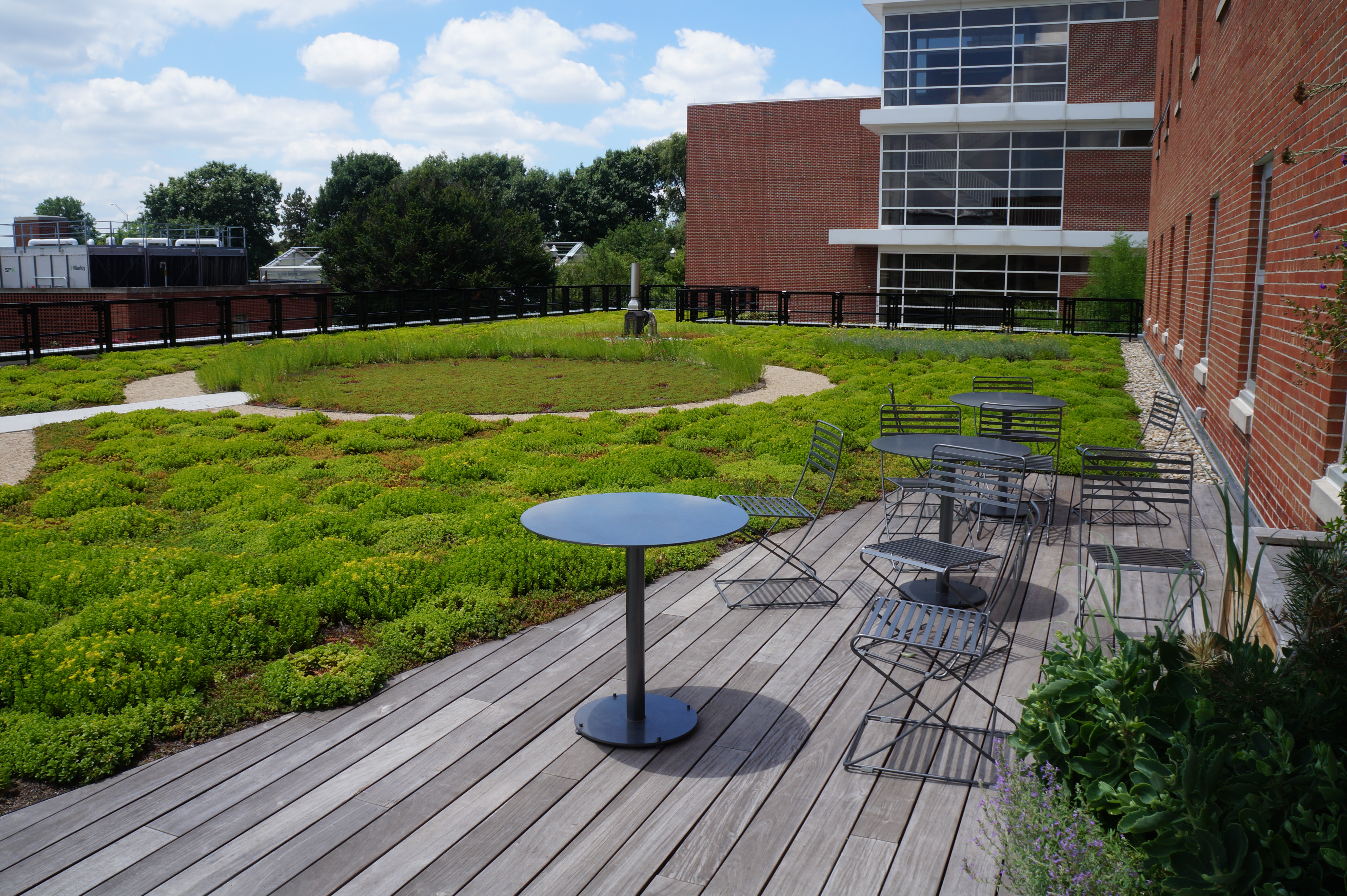 Howlett Hall Green Roof, a perfect place to relax