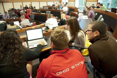 Students studying Environmental Law