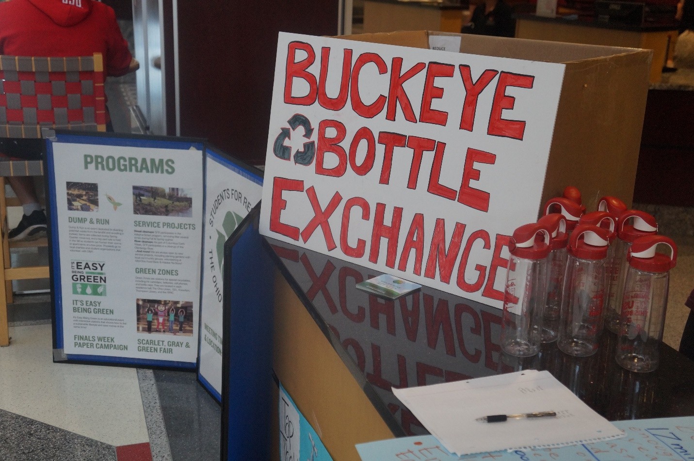 1,000 Nalgene Water bottles were given away to promote reusing and reducing waste!